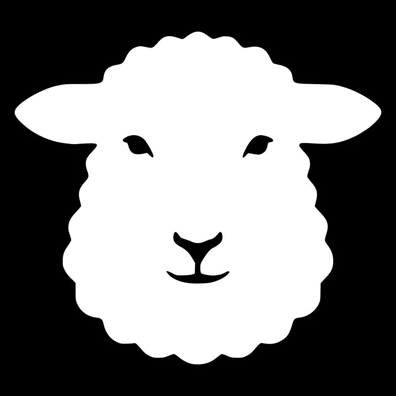 Sheep Head Lamb Wool Farm Vector