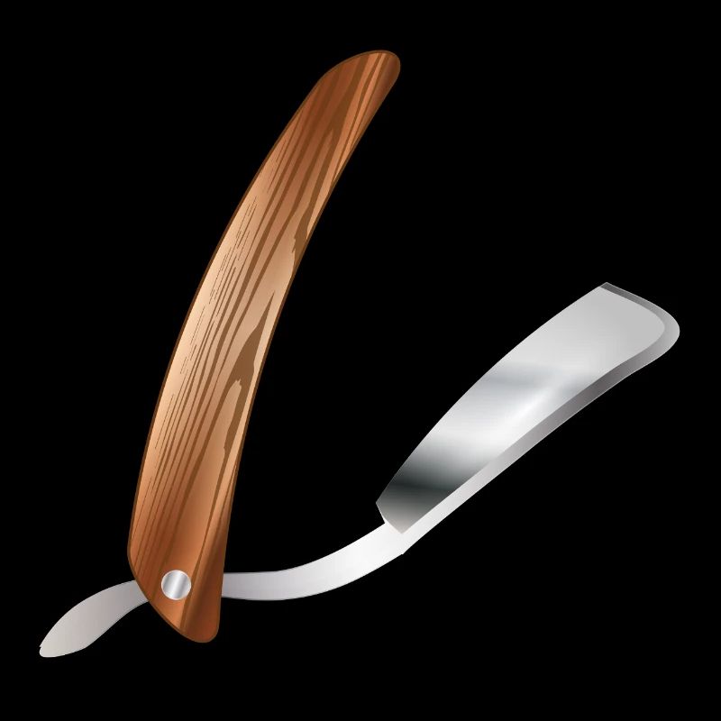Rasoir classique de barbier dans un style rétro