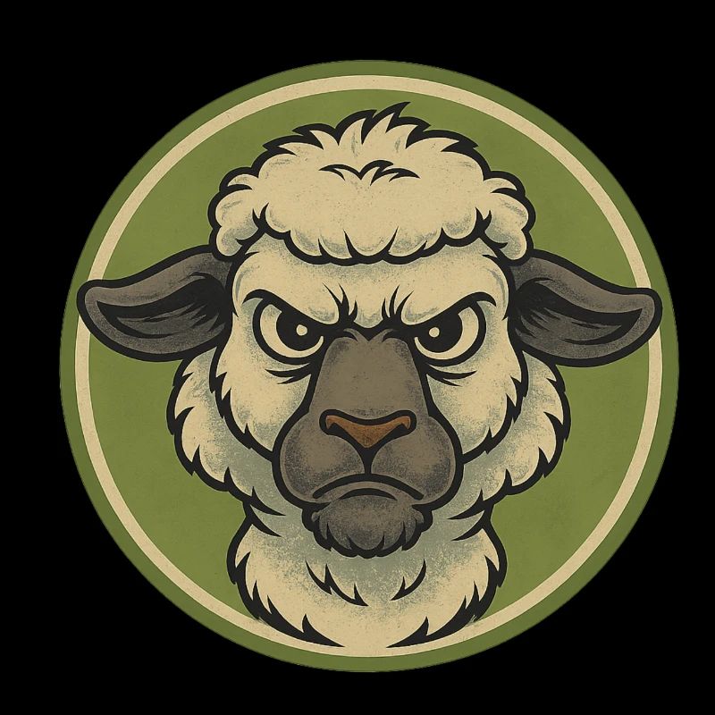 Wütendes Schaf Emblem