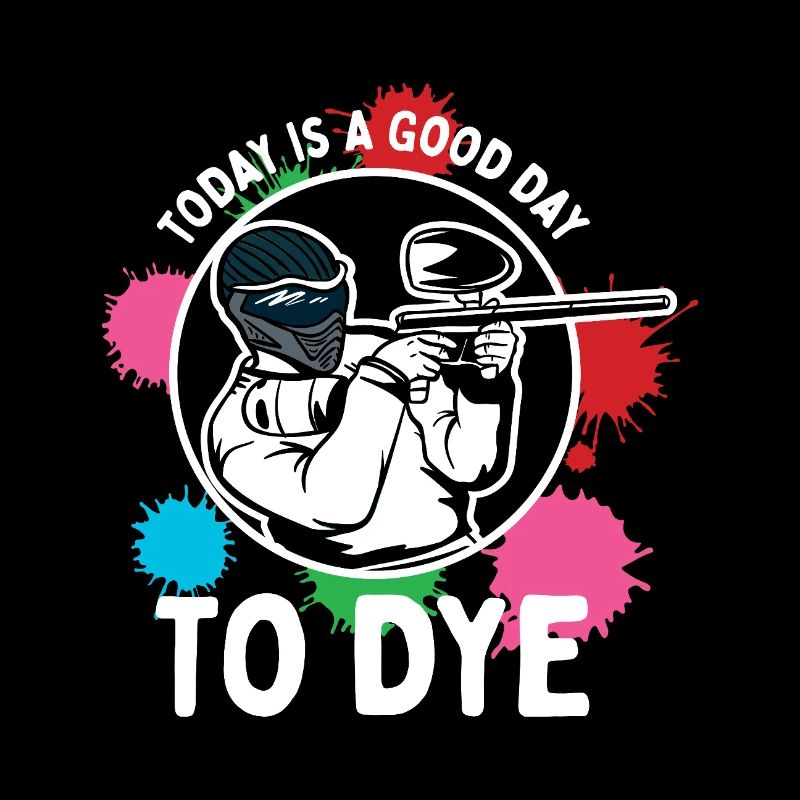 Conception sportive compétitive avec action de paintball et éclaboussures