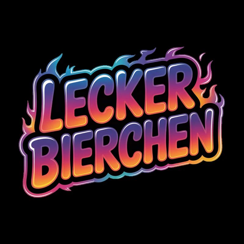 Lecker Bierchen - T-shirt drôle d’alcool