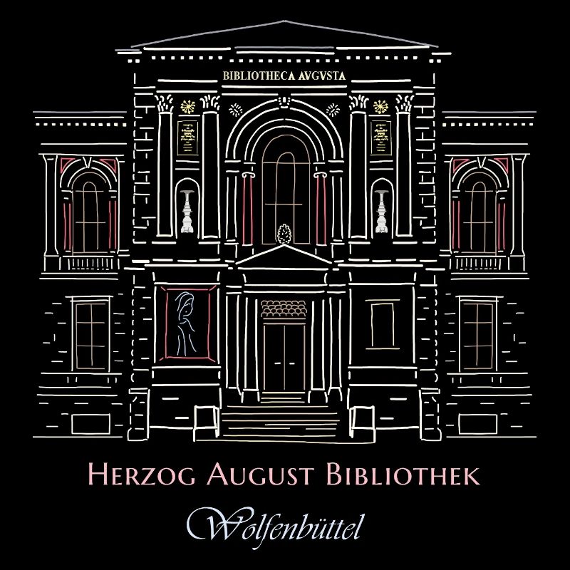Wolfenbüttel, library hand-drawn