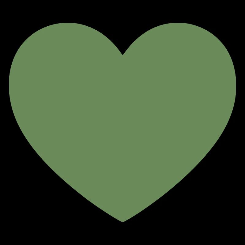 Cadeau de la Saint-Valentin vert cœur vert