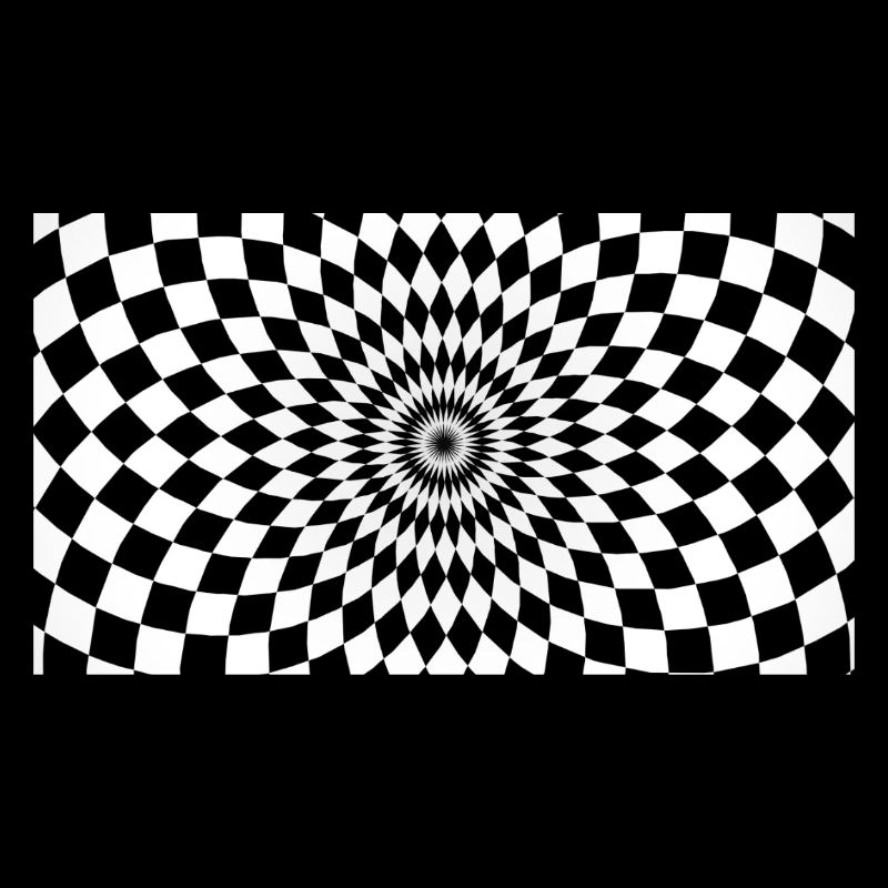 Optical Vortex Checker Illusion