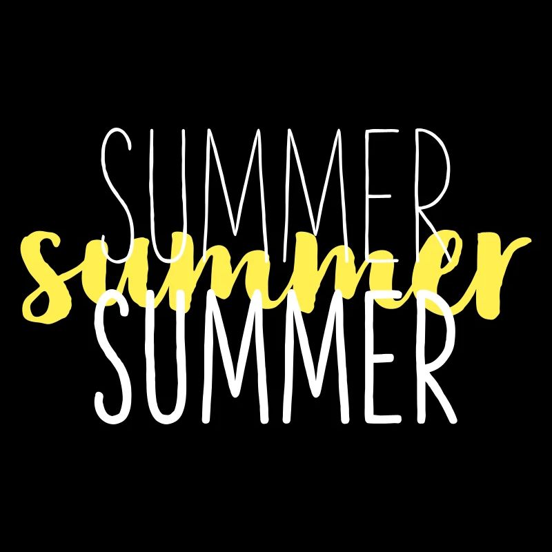 Summer Typo Overlay Yellow Script
