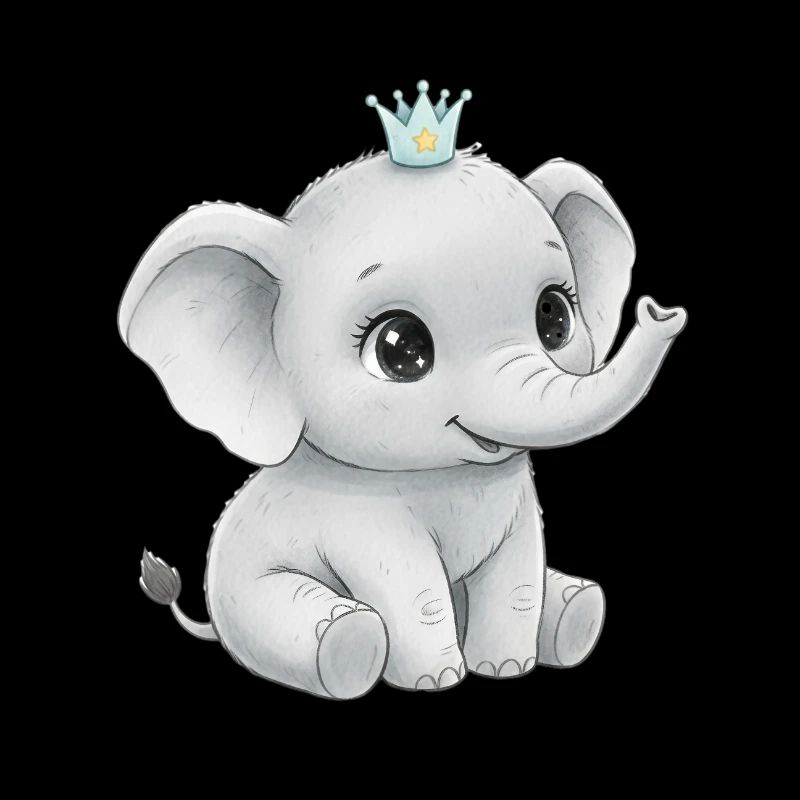 Bébé éléphant royal