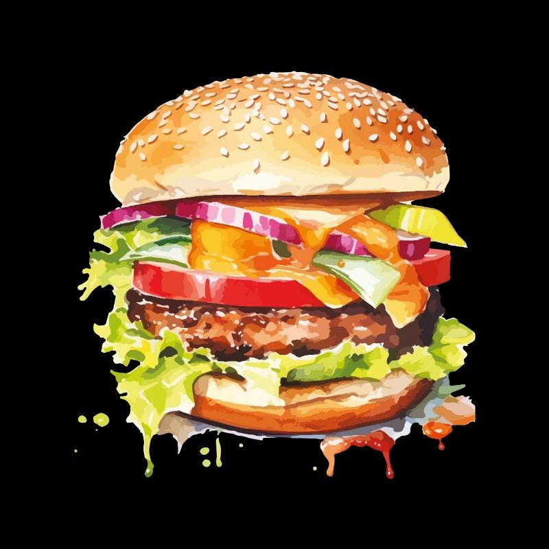 Hamburger Farbexplosion