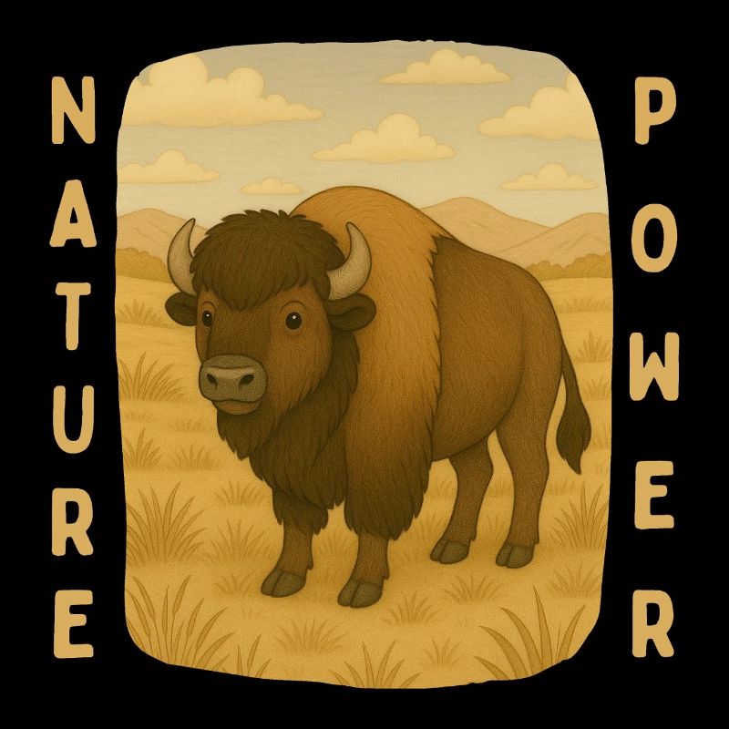 Bison auf der Steppe