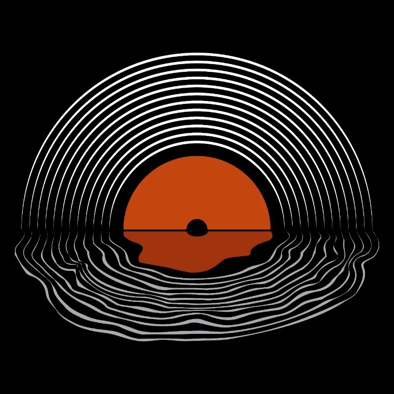 Design abstrait d’art au coucher de soleil