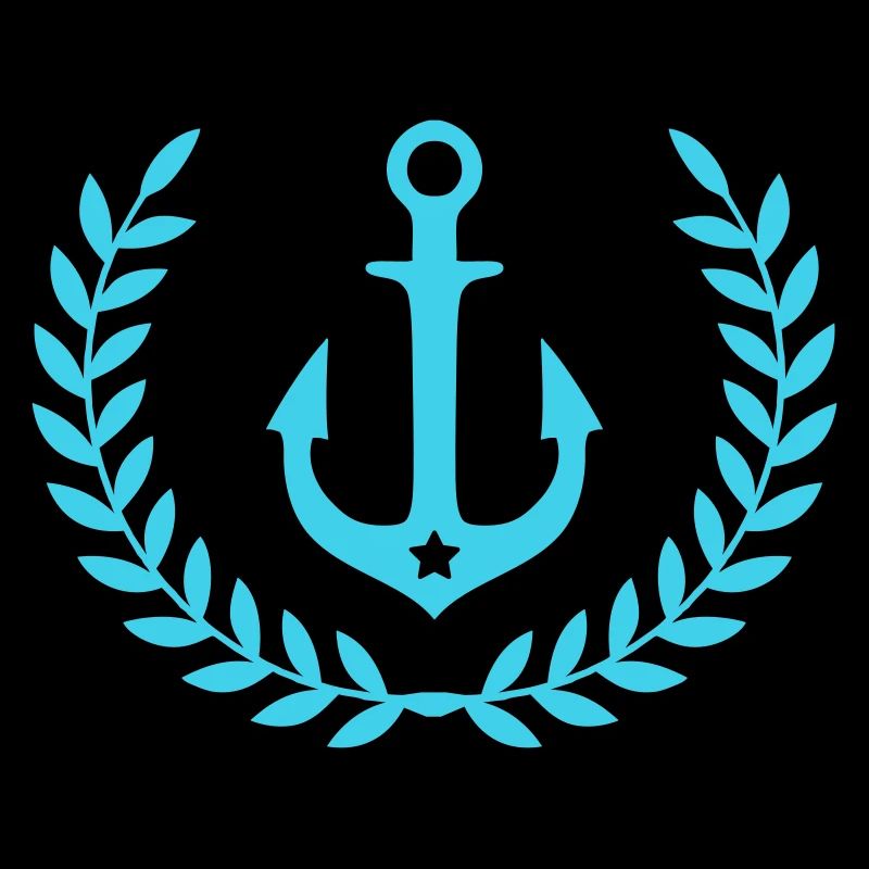 Emblème nautique de couronne d’ancre