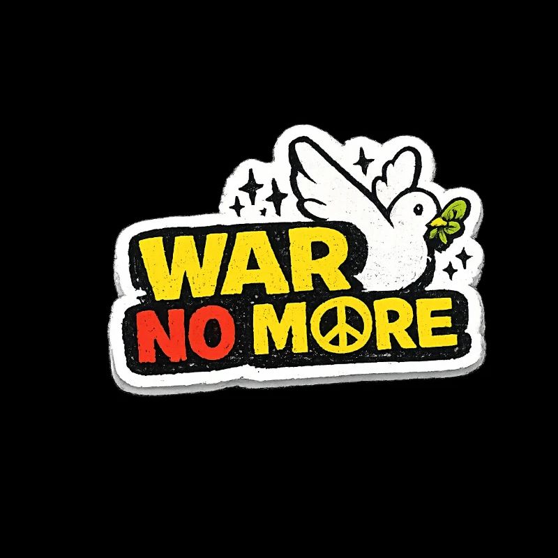 War No More – Sticker Peace & Humanity