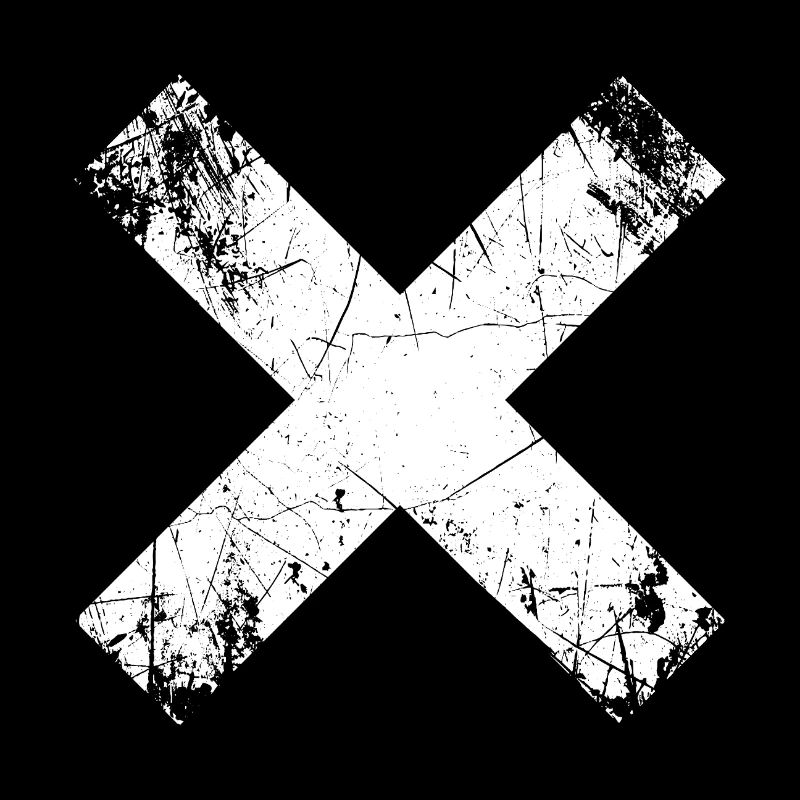 Grunge X Cut Pattern