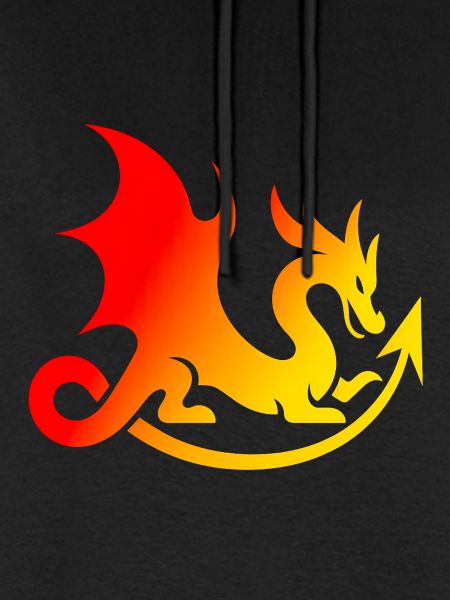 Flammender Drache gradient