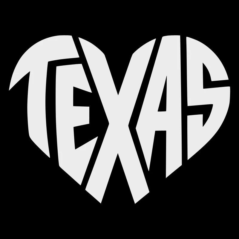 Typographie du cœur du Texas