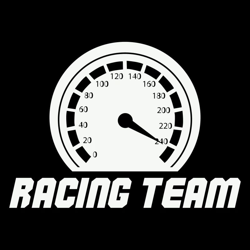 Emblème du compteur de vitesse de l’équipe de course