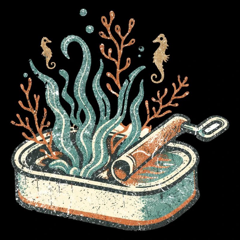 Seaweed Scroll Pan Art