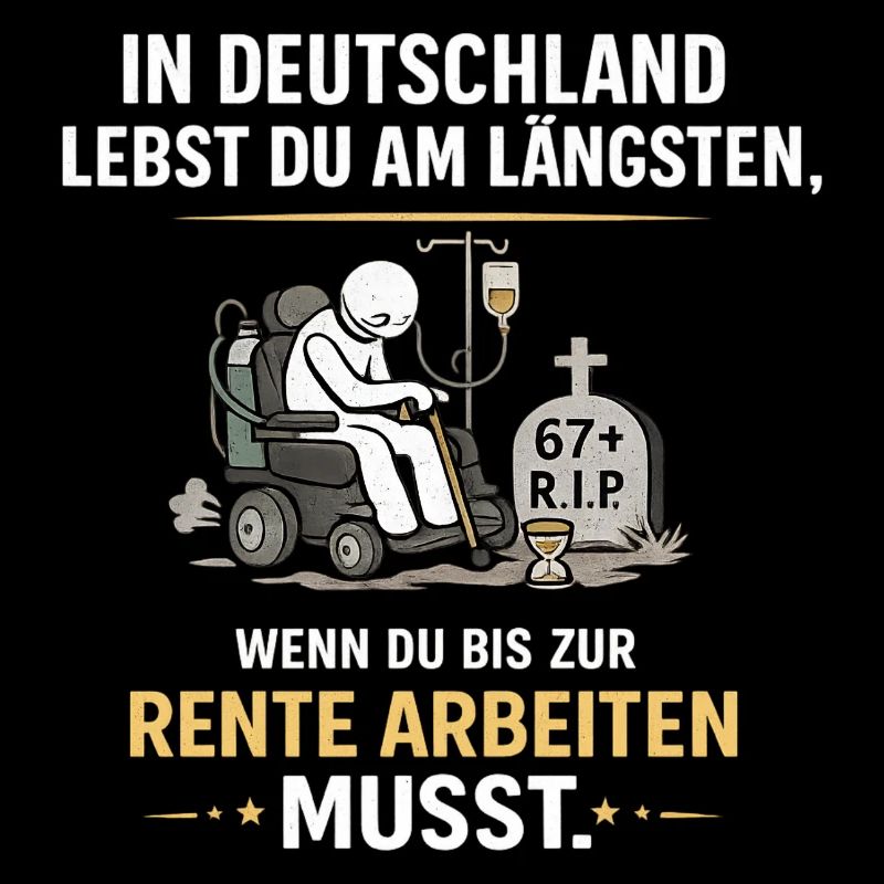 Rente bis zur Ruhe: Arbeitswitz Deutschland
