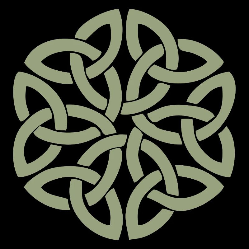 Entrelacement circulaire du nœud celtique