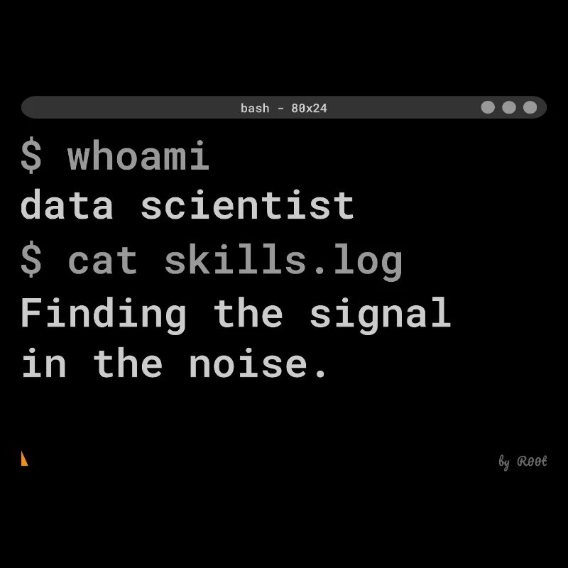 Data Scientist - Terminal Design Shirt