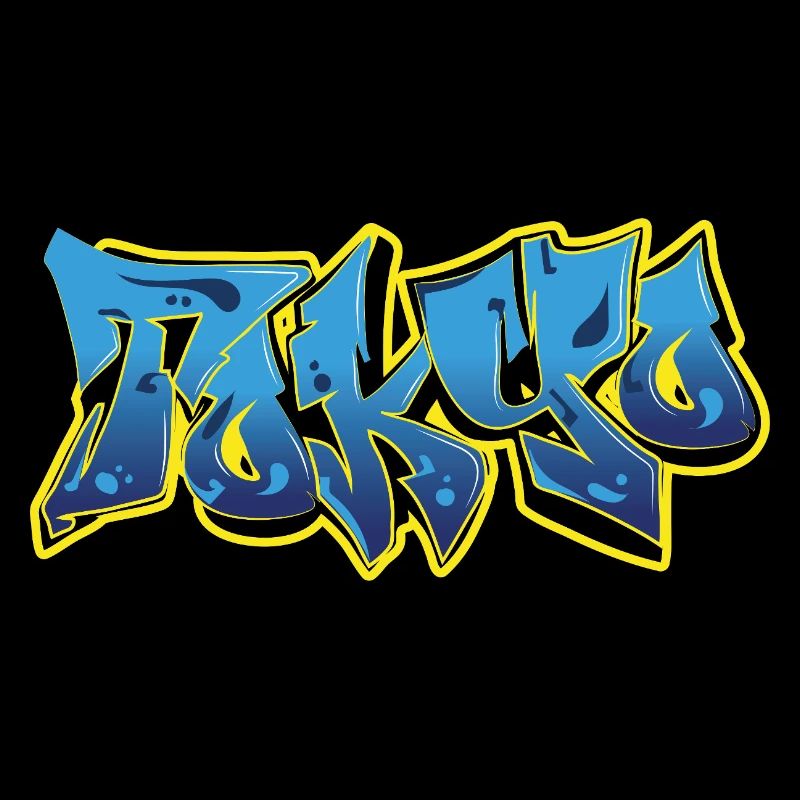 Cool Graffiti Tokyo Blue
