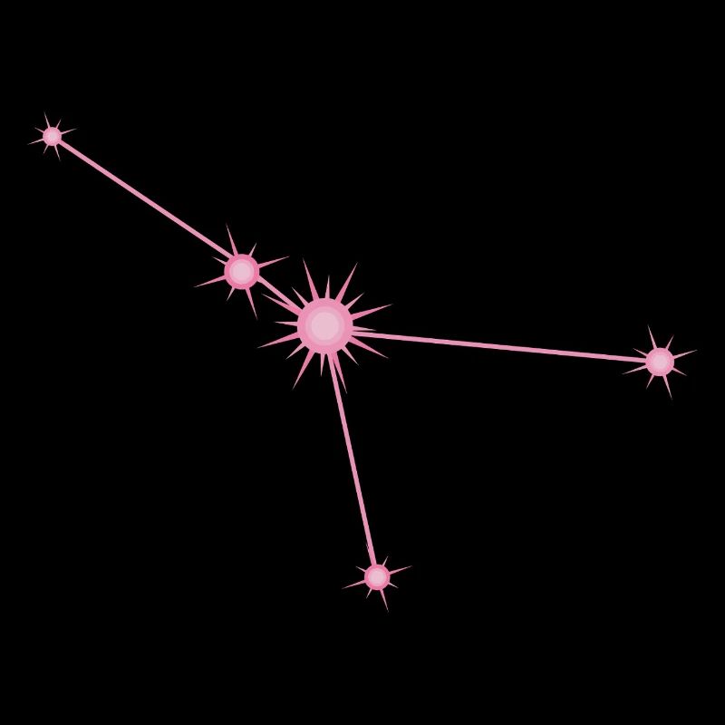 Krebsstern Sternbild Sternzeichen Pastellrosa