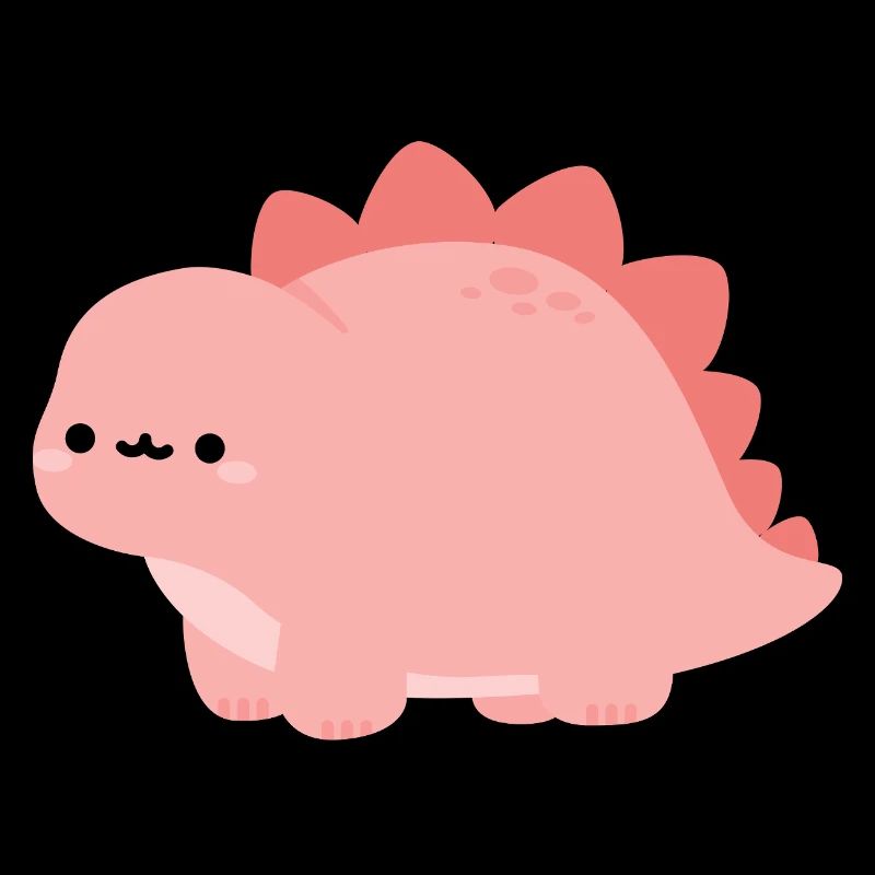 Süßer pinker Stegosaurus-Dino