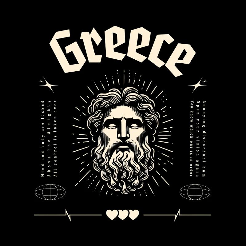 Greece Antiker Gott Portrait
