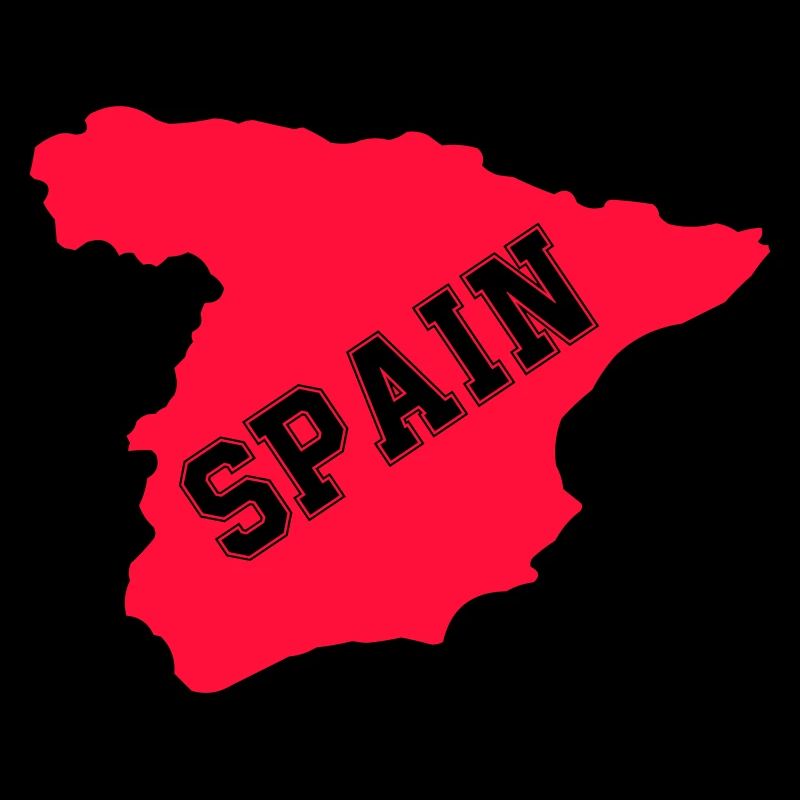 Spanien Silhouette mit diagonaler SPAIN