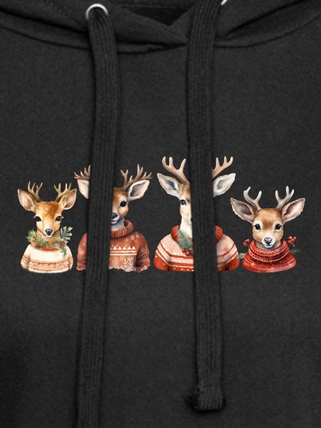 Rentierquartett Strickpullover