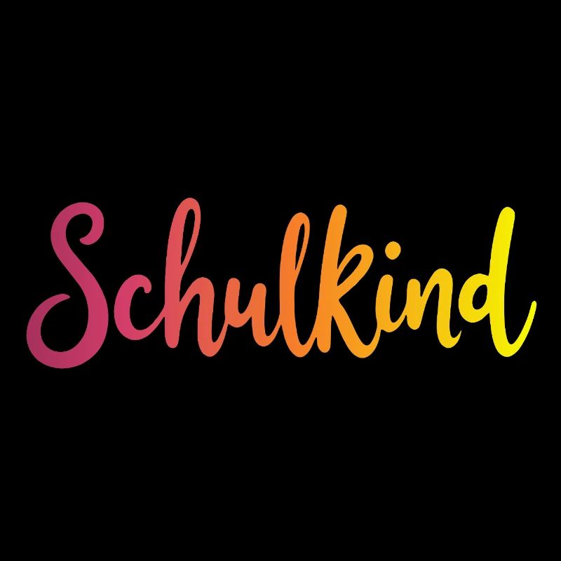 Schulkind Farbverlauf Rot-Gelb - Gradient Script