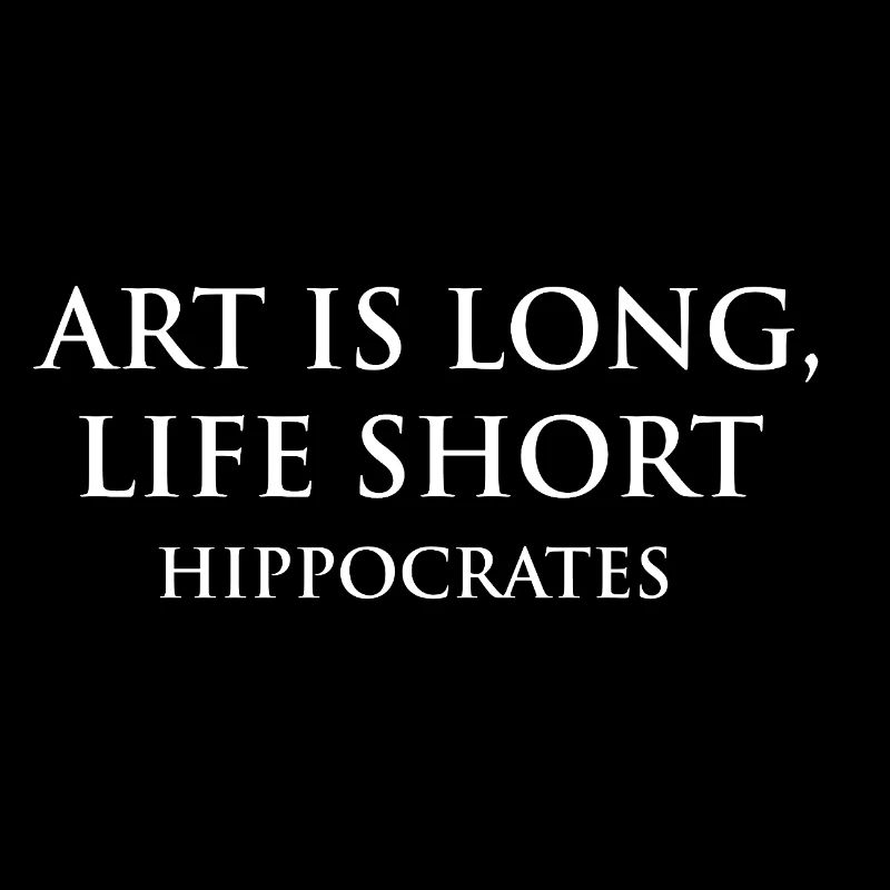Impression d'art inspirante avec citation d'Hippocrate