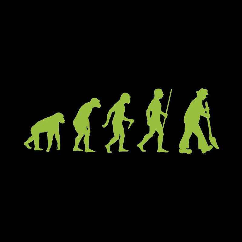 Evolution - from prehistoric man to garden lover