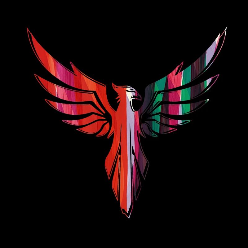 Phoenix,vogel,graffiti,Malerei,blau