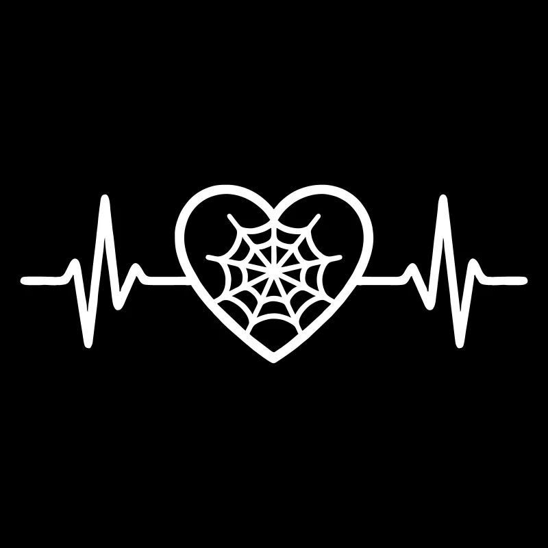 Halloween Heart Spider Web