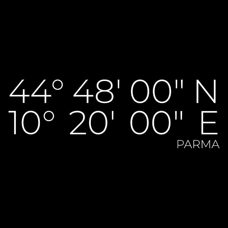 Coordinates Parma, Italy