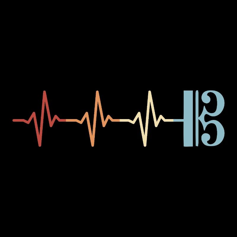 Alto clef, viola, viola, heartbeat