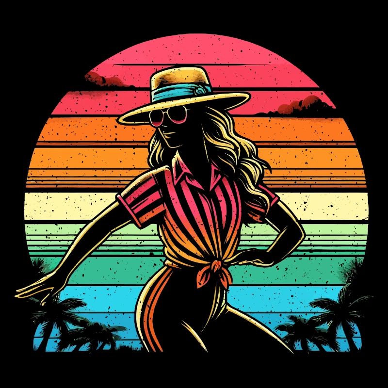 Retro Vintage Tänzerin - Geschenk Tänzerinnen