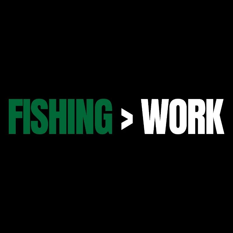 La pêche est plus que le travail – Angeln Design
