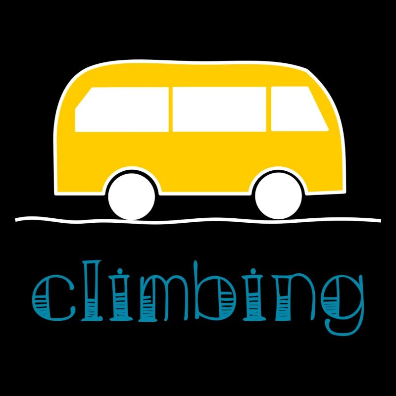 KLETTERN. KLETTERN. VAN. KLETTERN. STEIGEN.