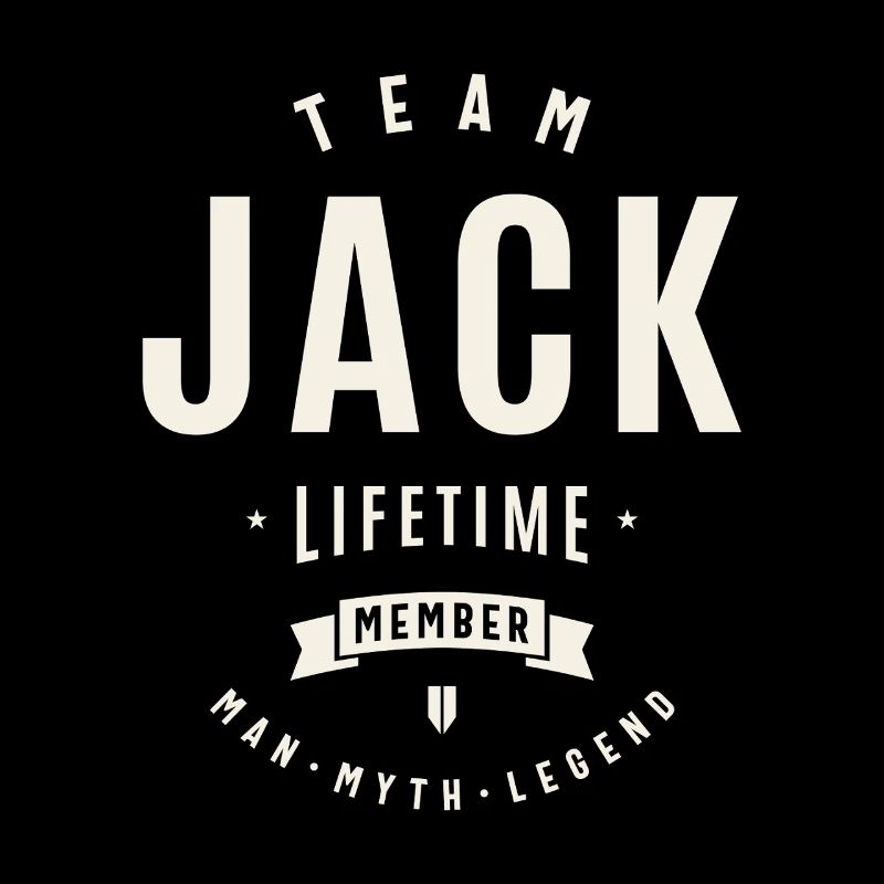 Team Jack Lifetime Member Funny Name Jack