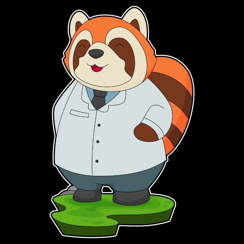 Roter Panda Arzt