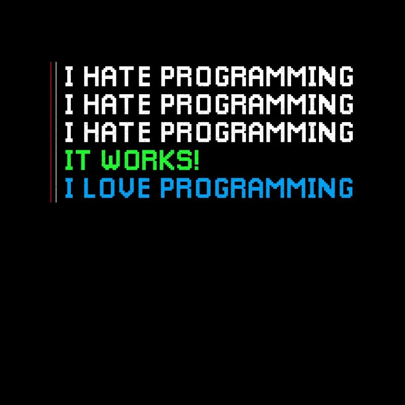 Funny I Hate Love Programming Gift Shirt