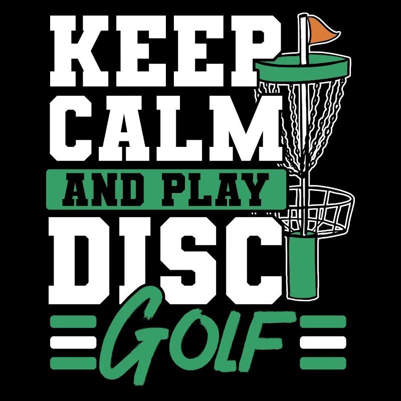 Ruhig bleiben und Disc Golf spielen Freizeit-Werfe
