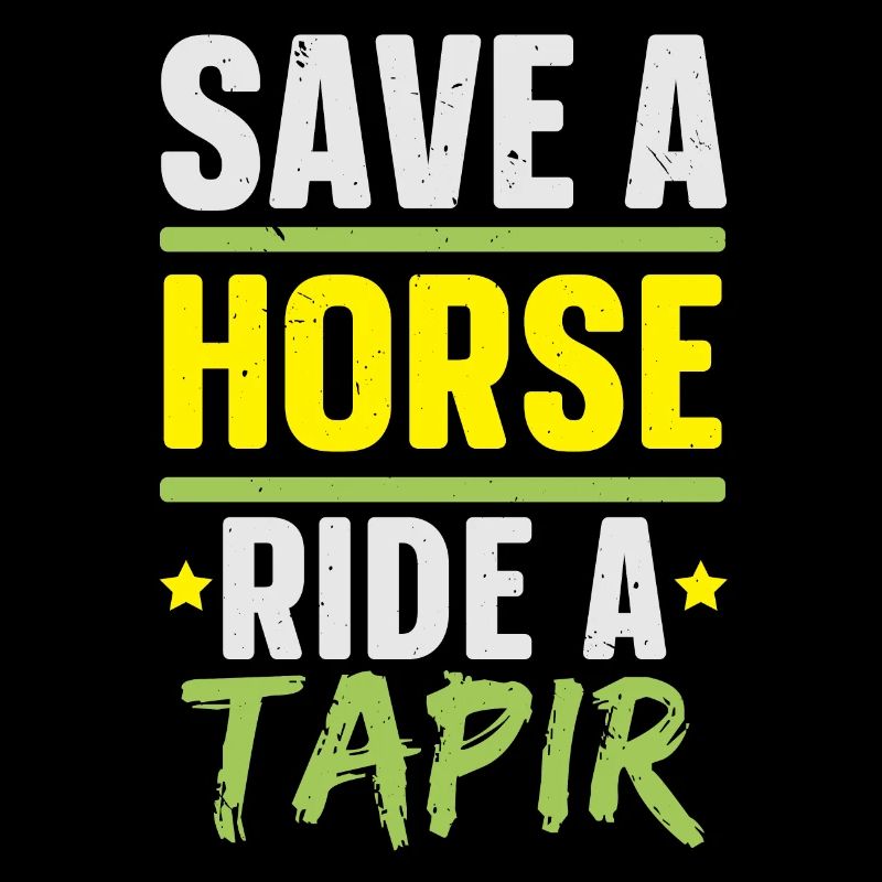 Rette ein Pferd Reite einen Tapir Tierpfleger
