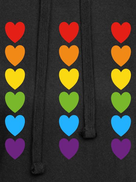 Pride Rainbow Hearts