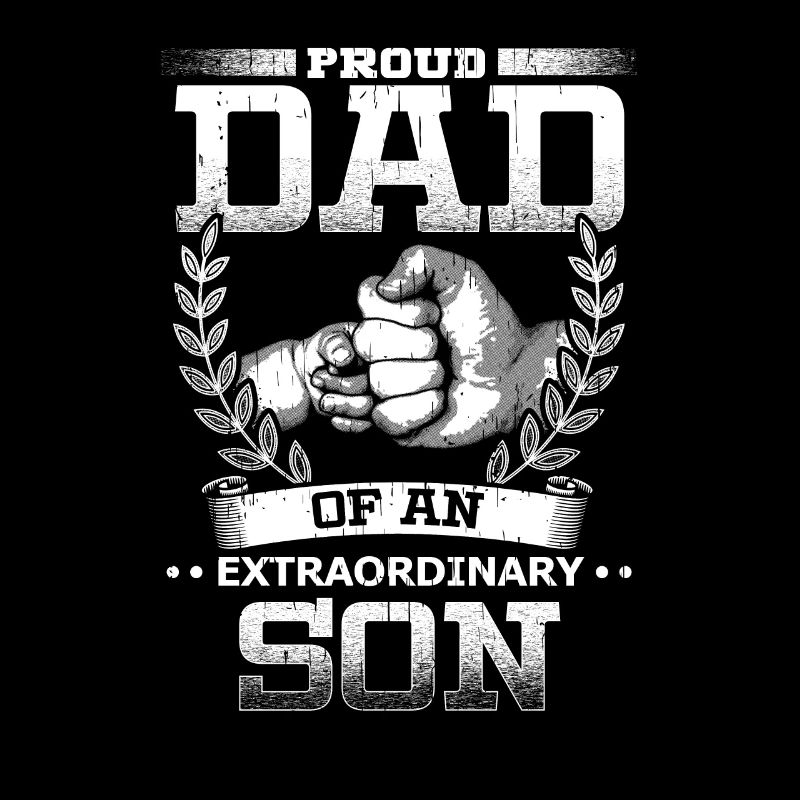 Stolzer Vater eines Sohnes