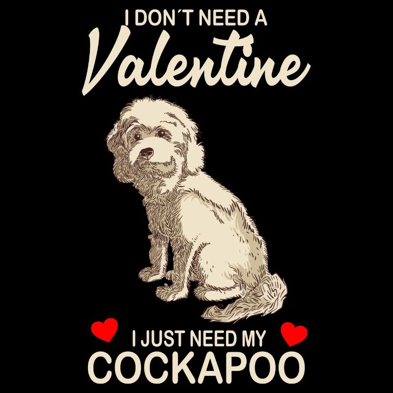 Cockapoo Chiens mignons | Cadeaux de la Saint-Valentin