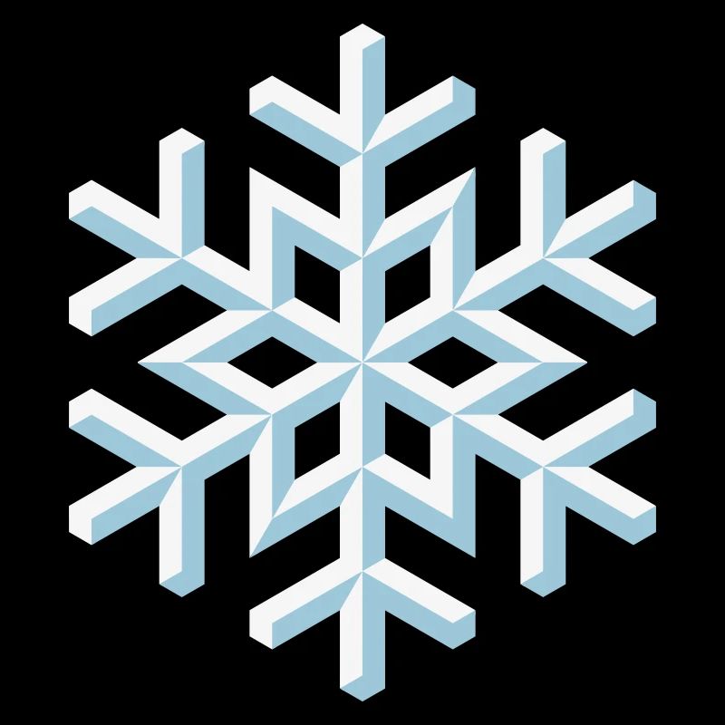 flocon de neige 3D (Neige / Flocon / Hiver)
