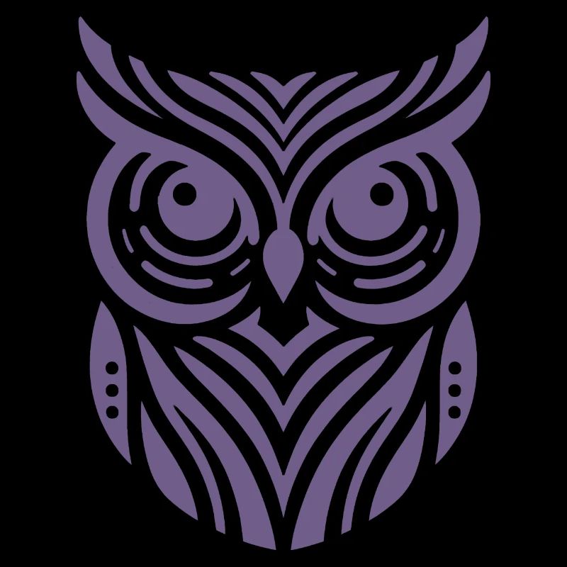 Conception de silhouette de hibou minimaliste