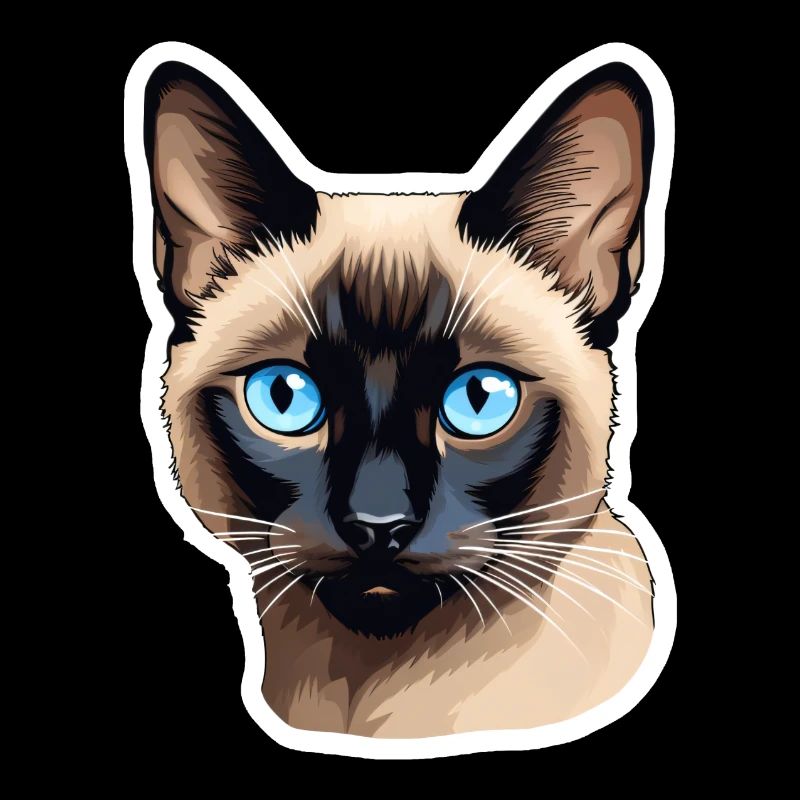 Siamese Cat Head